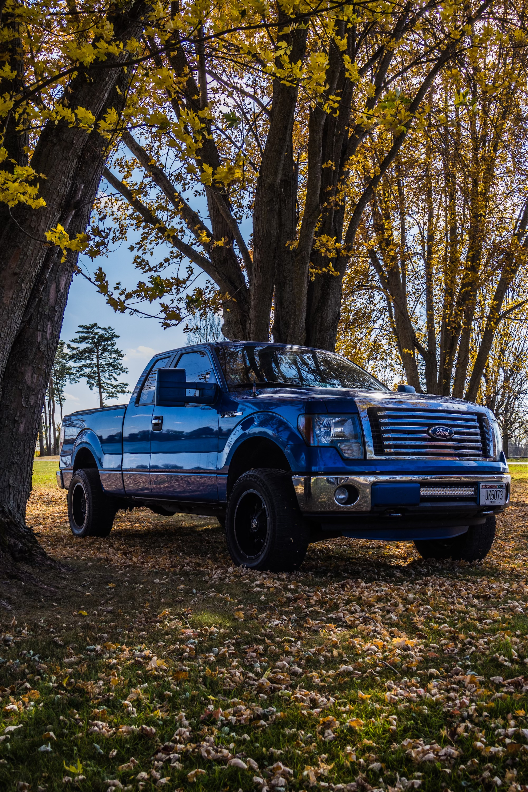 blue truck